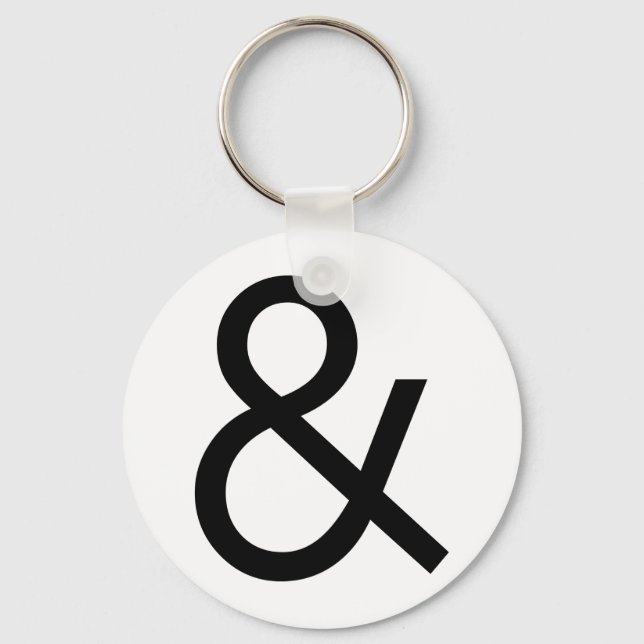 Ampersand - Black Key Ring (Front)