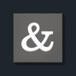 ampersand canvas wall art grey and white<br><div class="desc">ampersand canvas wall art bold modern grey and white design for contemporary decor in home or office</div>