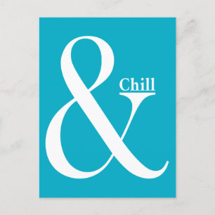 Ampersand Chill Holiday Postcard