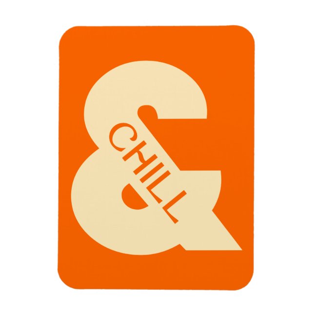 Ampersand Chill Minimalist Magnet (Vertical)