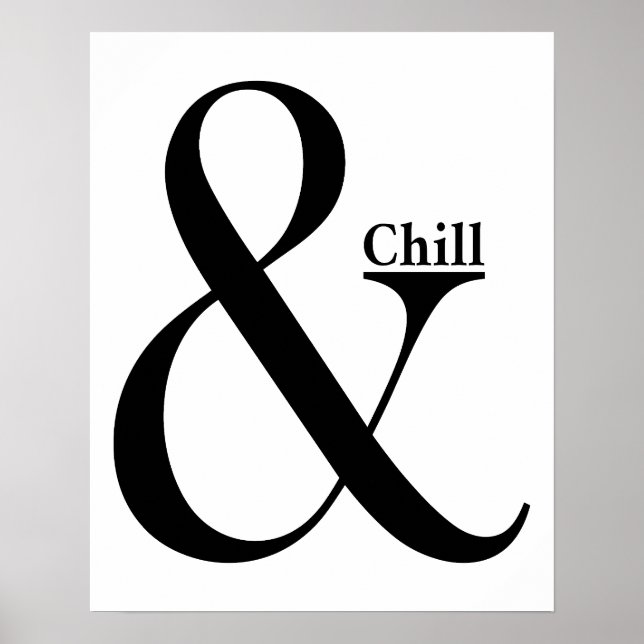 Ampersand Chill Poster (Front)
