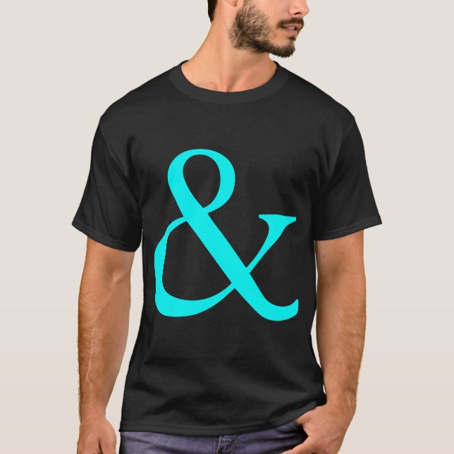 Ampersand - Cyan T-Shirt (Front)