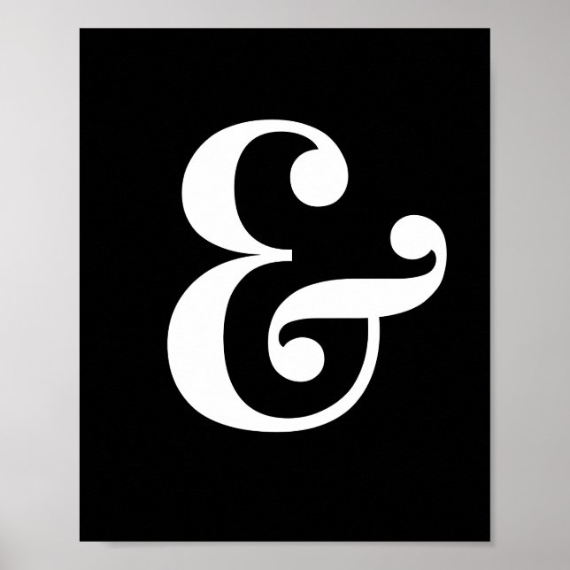 Ampersand Mark Wall Poster (Front)
