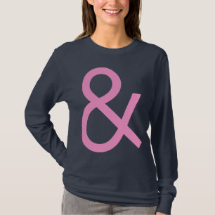 Ampersand - Pink on Dark T-Shirt