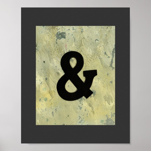 ampersand poster wall art home decor (Front)