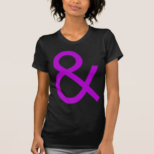Ampersand - Purple on Dark T-Shirt