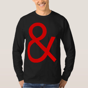 Ampersand - Red on Dark T-Shirt