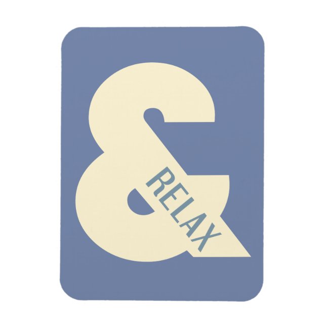 Ampersand Relax Minimalist Magnet (Vertical)