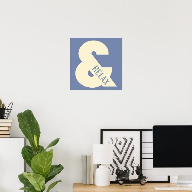 Ampersand Relax Minimalist Poster (Home Office)