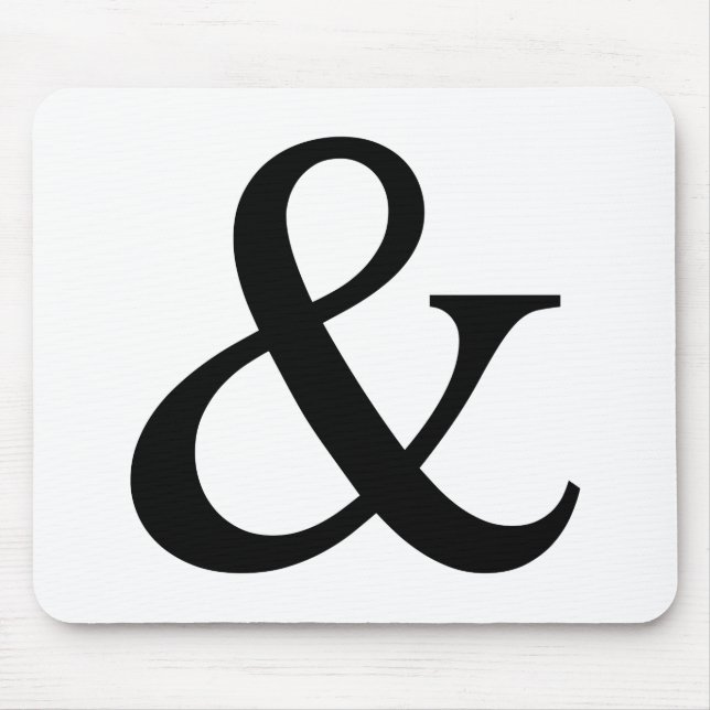 Ampersand sign, and sign mouse pad (Front)