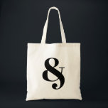 Ampersand stylish tote bag<br><div class="desc">An ampersand represents the conjunction. Perhaps this logogram has a special meaning for you. Get it on a tote bag.</div>