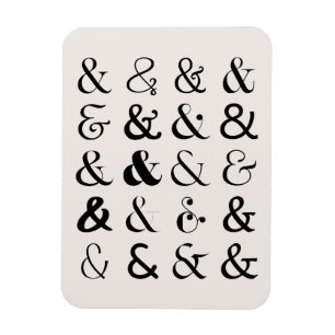 Ampersand Symbols Magnet