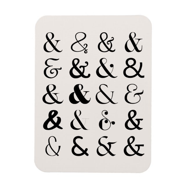 Ampersand Symbols Magnet (Vertical)
