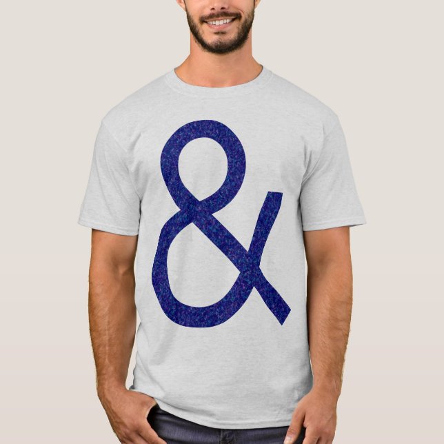 Ampersand - Tread Textured on Light T-Shirt (Front)