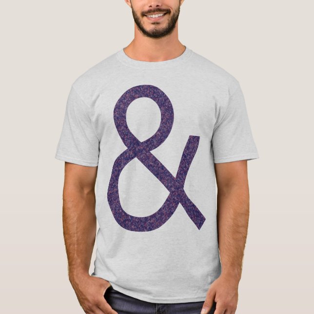 Ampersand - Tread Textured on Light T-Shirt (Front)