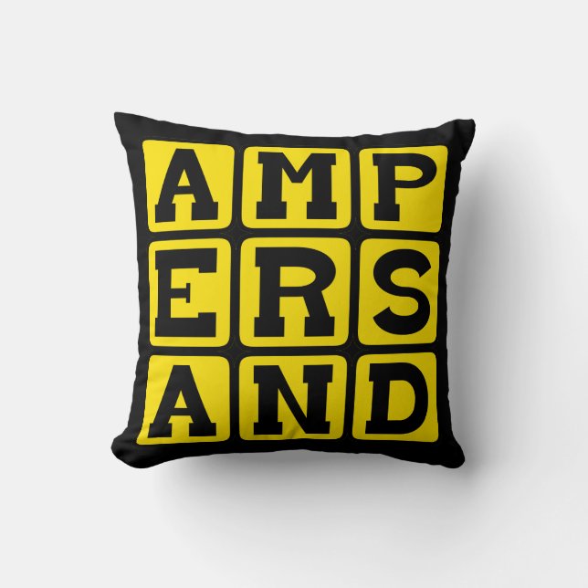 Ampersand, Type of Punctuation Cushion (Front)