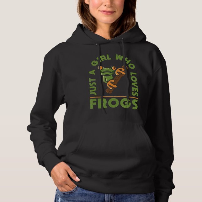 Amphibia Rainforest Frog Women Frog Hoodie (Front)