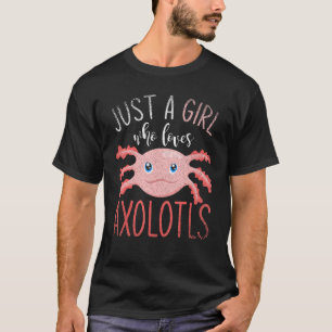 Amphibian Animal Exotic Salamander Girls Women Axo T-Shirt