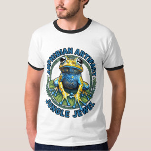 Amphibian Artefact Jungle Jewel Frog Art T-Shirt