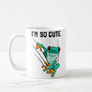 Amphibian Lurche Cute Green Frog Coffee Mug