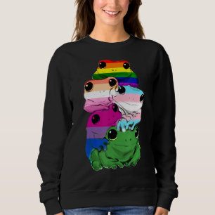 Amphibians Frogs Lgbt Rainbow Gay Pride Sweatshirt