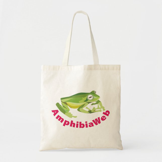 AmphibiaWeb Sabin's Glass Frog Tote Bag (Front)