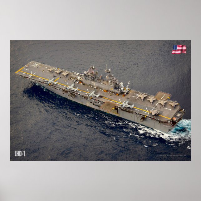 AMPHIBIOUS ASSAULT SHIP – LHD-1 POSTER (Front)