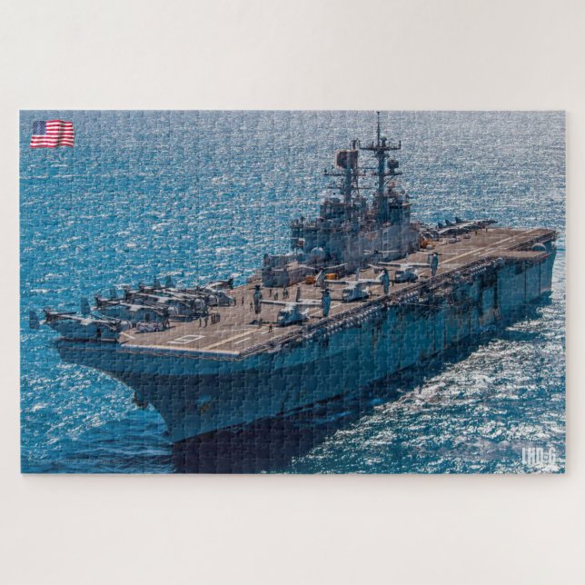 AMPHIBIOUS ASSAULT SHIP – LHD 6 (20x30 INCH) Jigsaw Puzzle (Horizontal)