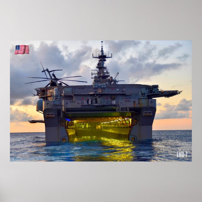 AMPHIBIOUS ASSAULT SHIP – LHD-7 POSTER (Front)