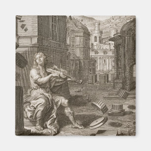 Amphion Builds the Walls of Thebes by the Music of Magnet