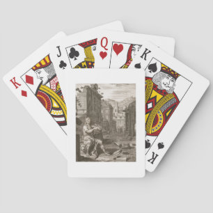 Amphion Builds the Walls of Thebes by the Music of Playing Cards