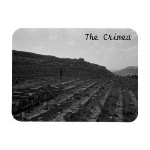 Amphitheatre Limestone Quarry in the Crimea Magnet