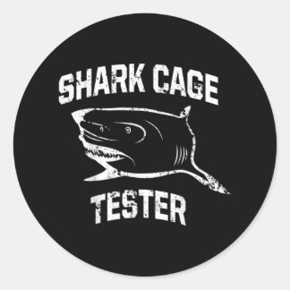 Ampu Humour Shark Leg Arm Funny Recovery Gifts Classic Round Sticker