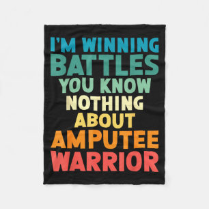 Ampu Warrior Leg Ampu Arm Ampu Leg Amputation Fleece Blanket