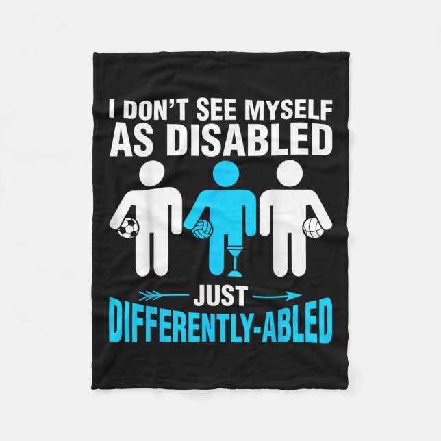 Amputation Wheelchair Prosthetic Leg Humour Graphi Fleece Blanket (Front)