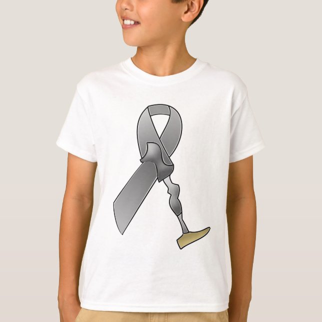 Amputee Awareness Ribbon T-Shirt (Front)