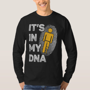 Amputee - Funny It's in My DNA Prosthetic Leg Ampu T-Shirt