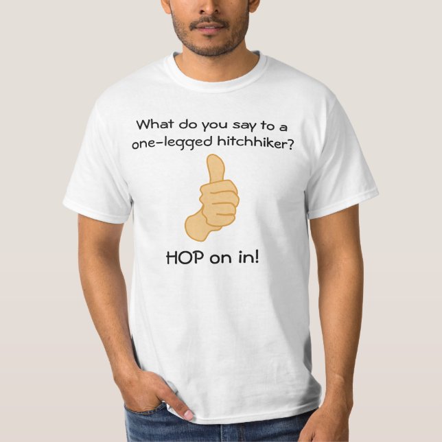 Amputee Hitchhiker T-Shirt (Front)
