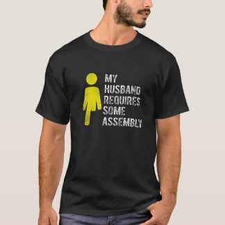 Amputee Humor Husband Assembly Leg Arm  Recovery   T-Shirt