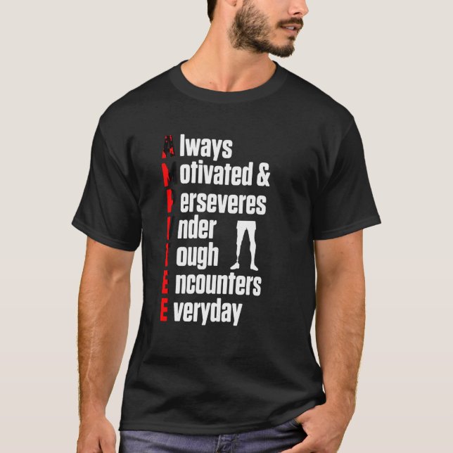 Amputee Humour Definition Leg Arm Funny Recovery G T-Shirt (Front)