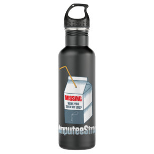 Amputee Humour Missing Leg Arm Funny Recovery Gift 710 Ml Water Bottle