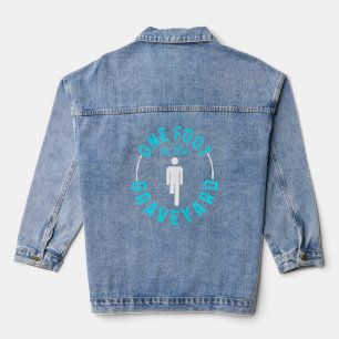 Amputee Humour One Foot Leg Funny Recovery 1 Denim Jacket