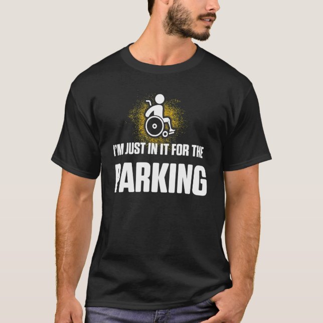 Amputee Humour Parking Leg Arm Funny Recovery T-Shirt (Front)