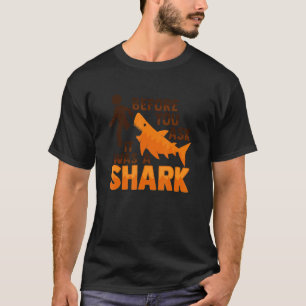 Amputee Joke Leg Prosthetic Shark Design for a Leg T-Shirt