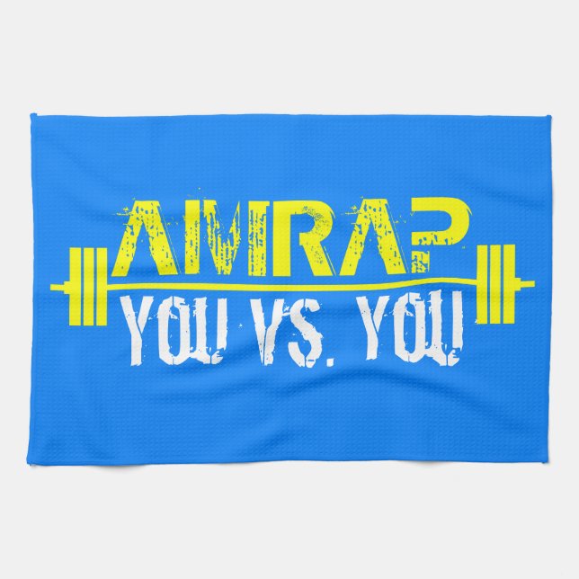 AMRAP - Heart Over Mind Tea Towel (Horizontal)