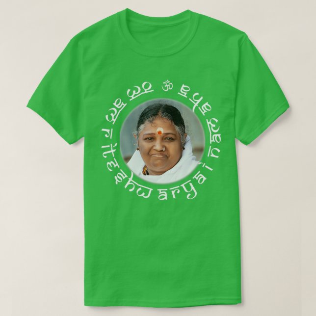 Amritanandamayi Amma Om Amriteshwaraye Namaha T-Shirt (Design Front)