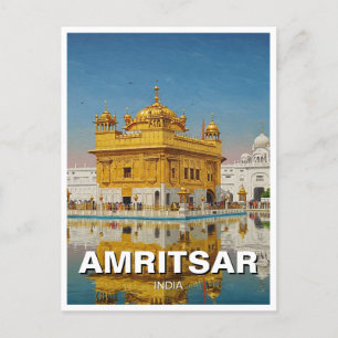 Amritsar Golden Temple India Postcard