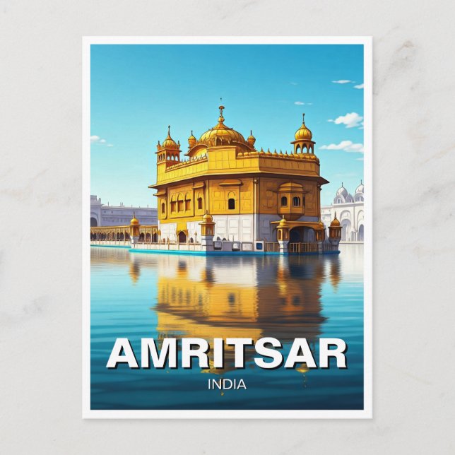 Amritsar Golden Temple Postcard (Front)