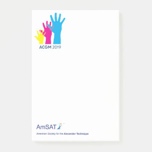 AMSAT ACGM 2019 - post it notes Logo
