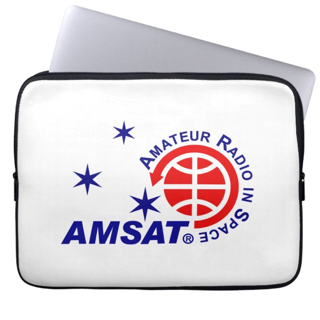 AMSAT Logo Laptop Sleeve (Front)